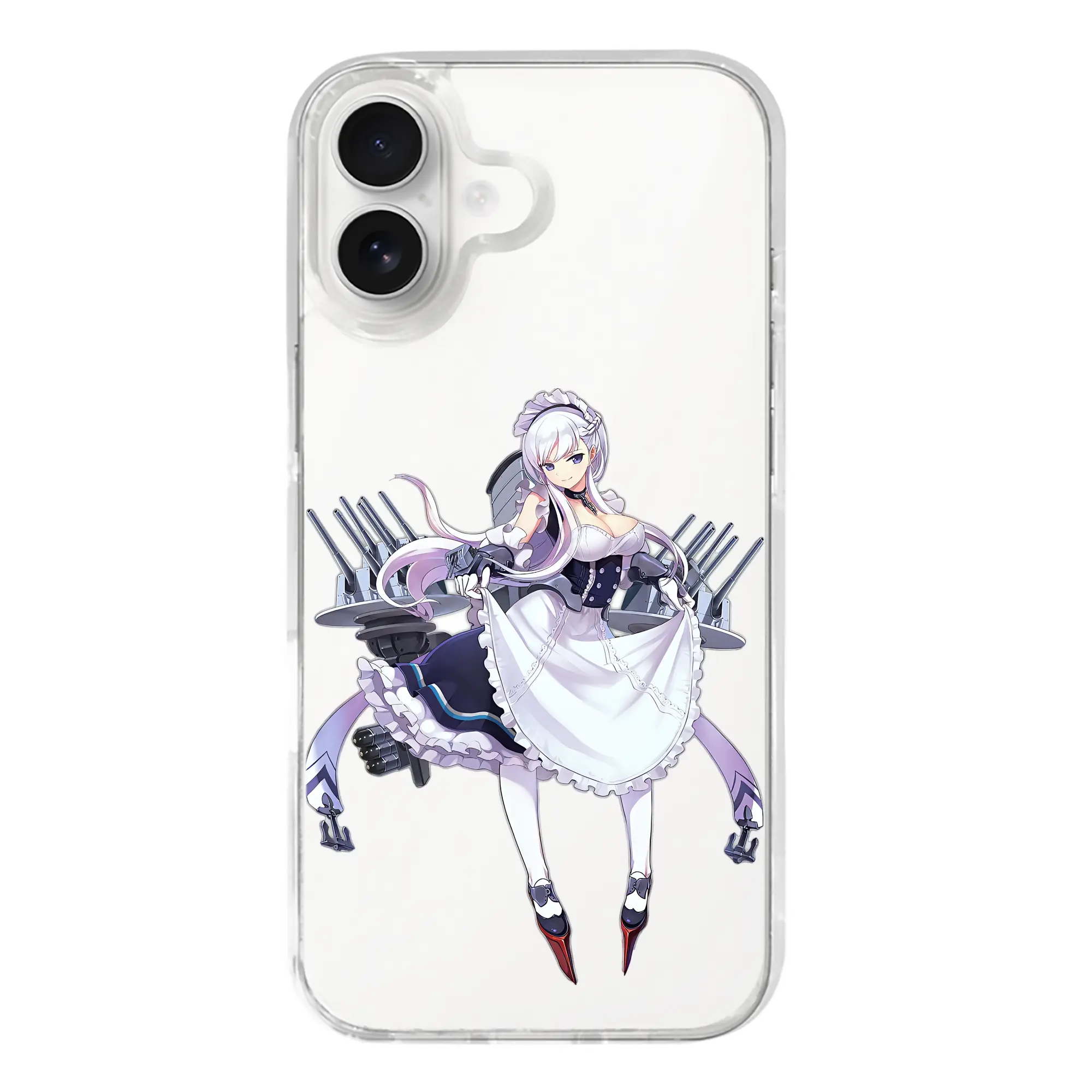 アズールレーン グッズ,ベルファスト - iPhone 17シリーズ 透明スマホケース – 薄型・耐衝撃・精密フィット保護カバー